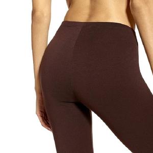 เลกกิ้งสำหรับสตรีผ้าสแปนเด็กซ์สีเอสเปรสโซทำจากผ้าฝ้าย95% ทำจาก5% - Product Image 5