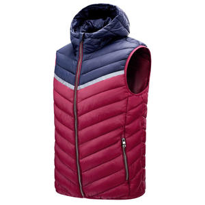 Gilet léger personnalisé chaud bulle respirant sans manches veste grande taille hiver hommes duvet de canard bouffant gilet pour hommes - Product Image 2