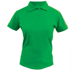 Últimas mujeres Polos camisa Polo liso de alta calidad 100% algodón mujeres logotipo personalizado en blanco Casual Polo camisa entera - Product Image 2