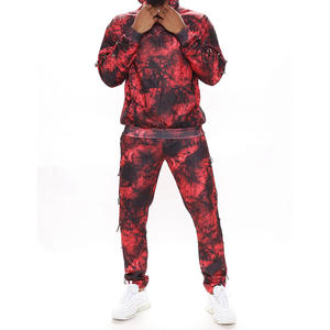 High Quality Unisex Blank Zip up <b>Sweatshirt</b> Jogging Pants Two Piece Set Private Label Sweat Suits <b>Velour</b> Tracksuit for Men - Product Image 2