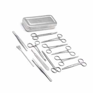 Kit de dissection de base, 13 pièces, ensemble d'instruments chirurgicaux manuels, acier inoxydable de haute qualité, outils complets pour chirurgie mineure - Product Image 5