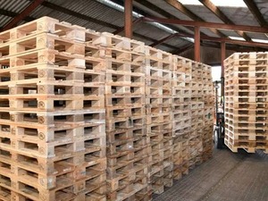 Palets Industriales de Madera Maciza de una Cara y 4 Entradas, Usados y Nuevos, al por Mayor, Precio Económico - Product Image 5