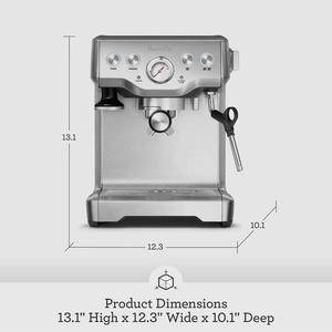 Machine à café automatique en acier inoxydable, programmable, pression 20 bars, moulin intégré, capacité 12 tasses, usage domestique, style français - Product Image 4