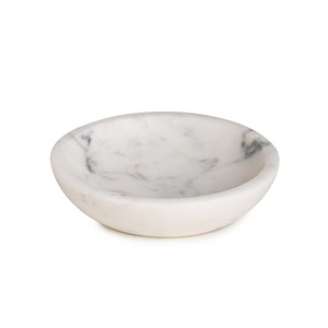 Bandeja decorativa de mármol blanco, piedra hecha a mano para servir, decoración moderna de lujo para el hogar, vajilla elegante, bandeja para centro de mesa, servicio de mármol - Product Image 4