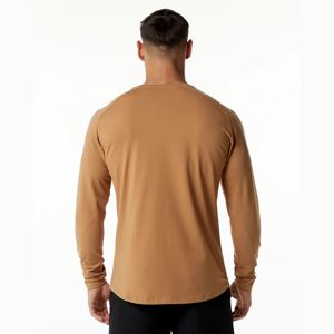 Camiseta de manga larga de rendimiento para hombre <span class=keywords><strong>Rust</strong></span>: Corte de manga de sillín para un ajuste cónico, comodidad mejorada - Product Image 3