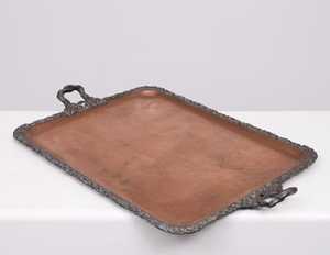 Aaliyan impex ถาดเสิร์ฟทองแดงบริสุทธิ์ทำด้วยมือสำหรับห้องครัวและโต๊ะรับประทานอาหาร - Product Image 6