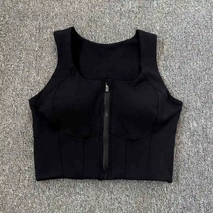 Sujetador Deportivo Sin Costuras para Mujer Talla Grande con Cierre Frontal, Resistente a Impactos, Alta Elasticidad, 100% Poliéster, para Yoga y Fitness - Product Image 1