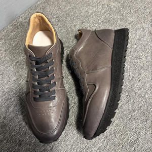 รองเท้าหนังผู้ชายทำมือ รองเท้าหนังวัวผูกเชือกสำหรับผู้ชาย รองเท้าทางการคลาสสิกสำหรับธุรกิจ ทนทานต่อการใช้งาน - Product Image 3