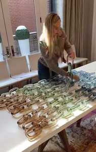 Adorable article en résine de chaîne de plateau décoratif mural Art déco pour la maison avec un prix de vente global compétitif en Inde - Product Image 4