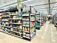 Étagère de supermarché 2 en 1, panneau métallique, gondole, 2110*1200*600 mm, simple face, acier SS400, blanc, 4 niveaux, autoportante