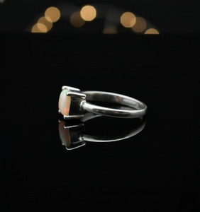 Bague de mariage vintage pour femme en argent sterling 925, opale éthiopienne naturelle AA, certifiée par un tiers, cadeau, vendeur indien - Product Image 2