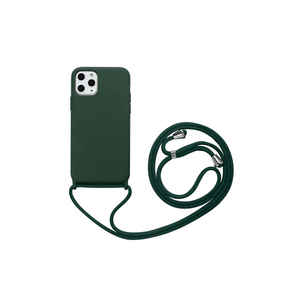 Coque en silicone liquide premium SAFA Ropi Series pour iPhone 11 Pro Max Vert foncé Coques arrière en silicone souple Vente au détail (Modèle A53) - Product Image 1