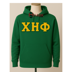 Sweat à capuche sororité femme Chi Eta Phi Chenille lettres pull manches longues poche kangourou Style sweats à capuche anti-rides pour femme - Product Image 4