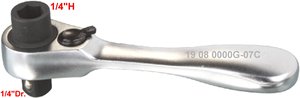 Fabriqué à Taïwan, poignée à cliquet industrielle de qualité professionnelle, double tête, 72T X 79mmL, ODM OEM - Product Image 2