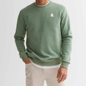 Nueva Llegada: Sudadera de Cuello Redondo para Hombre, Corte Regular, con Logotipo Personalizado, Diseño Lavado al Ácido, Transpirable, 380g, Invierno, 100% Algodón, Color Sólido - Product Image 2