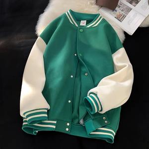 แจ็กเก็ตแนวสตรีทแบบอเมริกันแจ็คเก็ตเพรพพี้ฟุตบอลแบบลำลองสไตล์เกาหลี BF แบบลำลองสำหรับผู้หญิงในฤดูใบไม้ผลิ - Product Image 2