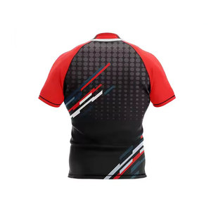 Ensemble de maillot de rugby imprimé en polyester grande taille, personnalisable avec logo d'équipe et numéro de joueur, vêtements de sport respirants et anti-humidité - Product Image 6