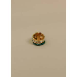 Anillo Ajustable Vintage Chapado en Oro Rosa de 18K con Incrustaciones de 4 Ranuras, Estilo Moderno y a la Moda, Ideal para Regalo - Product Image 6