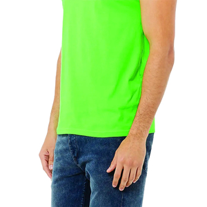 Camisetas sin mangas casuales para hombre de talla grande, transpirables, con logo personalizado, 100% poliéster, cuello alto, 160g, camiseta deportiva en oferta - Product Image 6