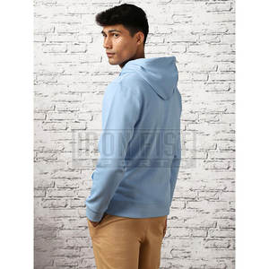 Sweats à capuche pour hommes en coton mélangé durable Tissu polaire doux respirant pour vêtements de sport décontractés et utilisation dans la rue Conception d'impression hivernale - Product Image 5