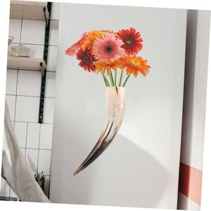 กระถางต้นไม้รูปเขาควายโบราณสำหรับตกแต่งบ้านกระถางต้นไม้ทำมือในอินเดีย - Product Image 1