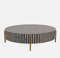 Table basse boule dorée de luxe pour salon Tables modernes dernier style à l'allure de luxe Table centrale écologique au prix de gros