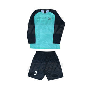 定制快干优质硅胶印花聚酯140 GSM升华GK青年成人守门员制服足球套装 - Product Image 3