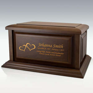 Luxury Engraved Modern Wooden Urn <b>Box</b> Adult Personalized Funeral/Memorial <b>Keepsake</b> Wholesale Handmade Cremation Urns Leak-Proof - Product Image 1