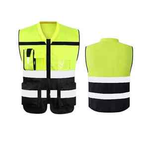Gilet de sécurité réfléchissant pour moto, respirant, haute visibilité, couleur personnalisée OEM, avec poche, fabriqué au Pakistan - Product Image 2