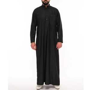 La mejor calidad Qatar Dubai Thobes para hombres con costura Elegante ropa islámica musulmana Thobe Jubba Kaftan Abaya para hombres - Product Image 6