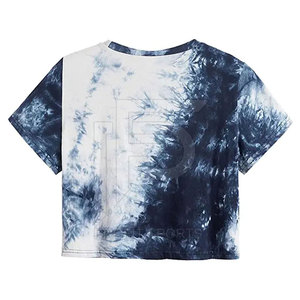 2024ผู้หญิงเสื้อยืดแขนยาวผู้หญิงใหม่สบายๆCrop Topsแฟชั่นโพลีเอสเตอร์Tie Dyeผู้หญิงเสื้อยืด - Product Image 2