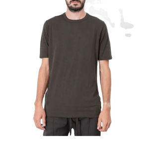 100% coton microfibre ajusté à manches courtes hommes imprimé T-shirts Logo vierge marque personnalisée couleur unie hommes Sport t-shirt - Product Image 4