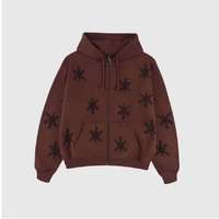 Ensemble de survêtement d'hiver pour homme avec capuche et pantalon de jogging orné de strass, 100 % coton respirant et à séchage rapide, haute qualité