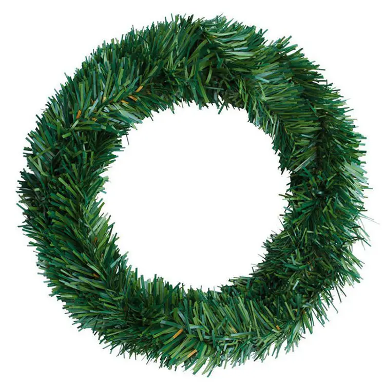 Guirlande de Noël verte en PVC de haute qualité pour la décoration extérieure intérieure