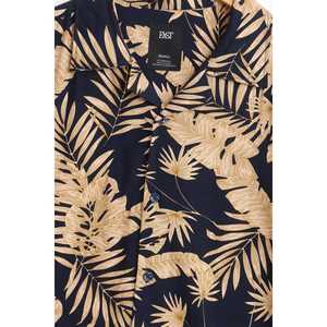 Hawaii chemise hommes décontracté 100% coton Satin T-Shirt col montant Anti-rides manches courtes taille XL à 6XL pour l'automne - Product Image 2