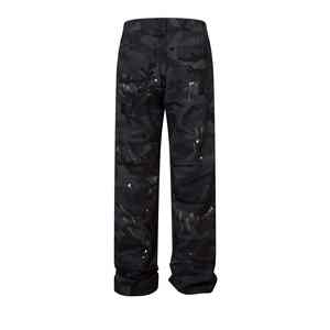 Pantalones vaqueros de mezclilla para hombre, ajustados, rectos, de cintura media, rasgados, desgastados, lavados, transpirables, verano 100%, estilo de calle de algodón - Product Image 5
