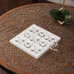 Juego de madera de buena calidad con acrílico Tic-Tac-Toe de madera con tablero de juego acrílico para niños de Target World - Product Image 4