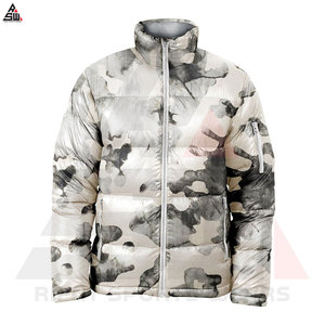 Chaqueta de burbujas de sublimación de lona con logotipo personalizado para hombre, novedad de invierno a prueba de viento - Product Image 5