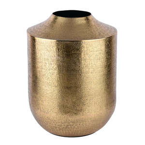 แจกันดอกไม้อลูมิเนียมคุณภาพสูง ดีไซน์ทองเหลือง งานโลหะอินเดีย ของตกแต่งบ้าน ขายส่งจากโรงงานโดยตรง ราคาดีที่สุด - Product Image 3