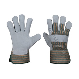 Guantes de seguridad de uso diario resistentes de alta calidad Guantes de trabajo de cuero antideslizantes y anticortes a un precio - Product Image 1