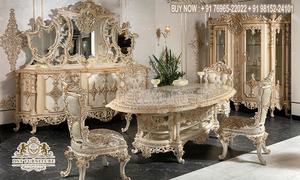 Ensemble de table et de chaises de salle à manger rondes de style européen, aspect moderne, ensemble de table de salle à manger ronde haut de gamme, ensemble de meubles de salle à manger de luxe noir - Product Image 2