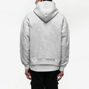 Sudaderas con capucha holgadas de algodón y poliéster Spandex para hombre, sudadera y Sudadera con capucha de felpa francesa cuadrada para otoño e invierno con logotipo bordado - Product Image 6