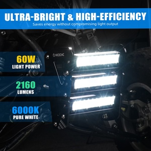 Kit de Luces LED para Parachoques Delantero de ATV NICECNC para Yamaha <span class=keywords><strong>Raptor</strong></span> <span class=keywords><strong>700</strong></span> 700R 2013-2026, Impermeable, 60W, 2160 Lúmenes, Aluminio - Product Image 3