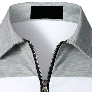 Camiseta Polo de Manga Larga para Hombre, Tendencia Popular, Colores en Contraste, Mezcla de Algodón - Product Image 2