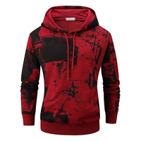 Vente en gros Pull Tie-Dye Sweat à capuche super doux pour hommes Graphique surdimensionné Hip Hop Streetwear Sweat à capuche décontracté Y2k Pull à capuche gothique