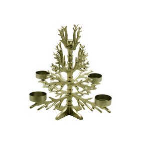 Bougeoir en fer le plus vendu bougeoir de taille Standard fini en Bronze pour la décoration lumineuse de Noël à la main - Product Image 4