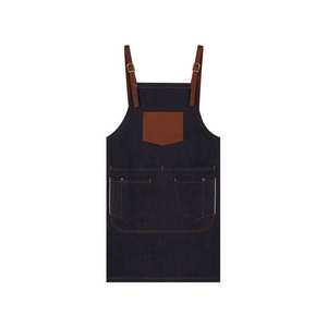 Tablier classique en denim pour la cuisine et l'artisanat Tablier de travail en denim élégant et durable - Product Image 6