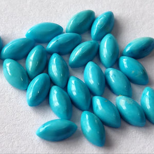 Cabochon de marquise turquoise naturelle de la Belle au bois dormant de l'Arizona 3X6mm de qualité supérieure-Loose Arizona Turquoise Marquise - Product Image 1