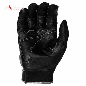 Guantes de bateo juvenil de cuero PU Azul Real Servicio OEM equipo de béisbol personalizable para la venta - Product Image 3