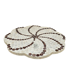 Available OEM Trending Beautiful Design Handicraft MOP Searving <b>Tray</b> for Home Restaurant Decor Made in Vietnam - Product Image 2